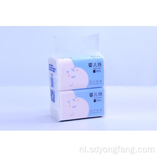 Baby Tissue Facial Sanitair Papier met Mooi Blauw Pakket